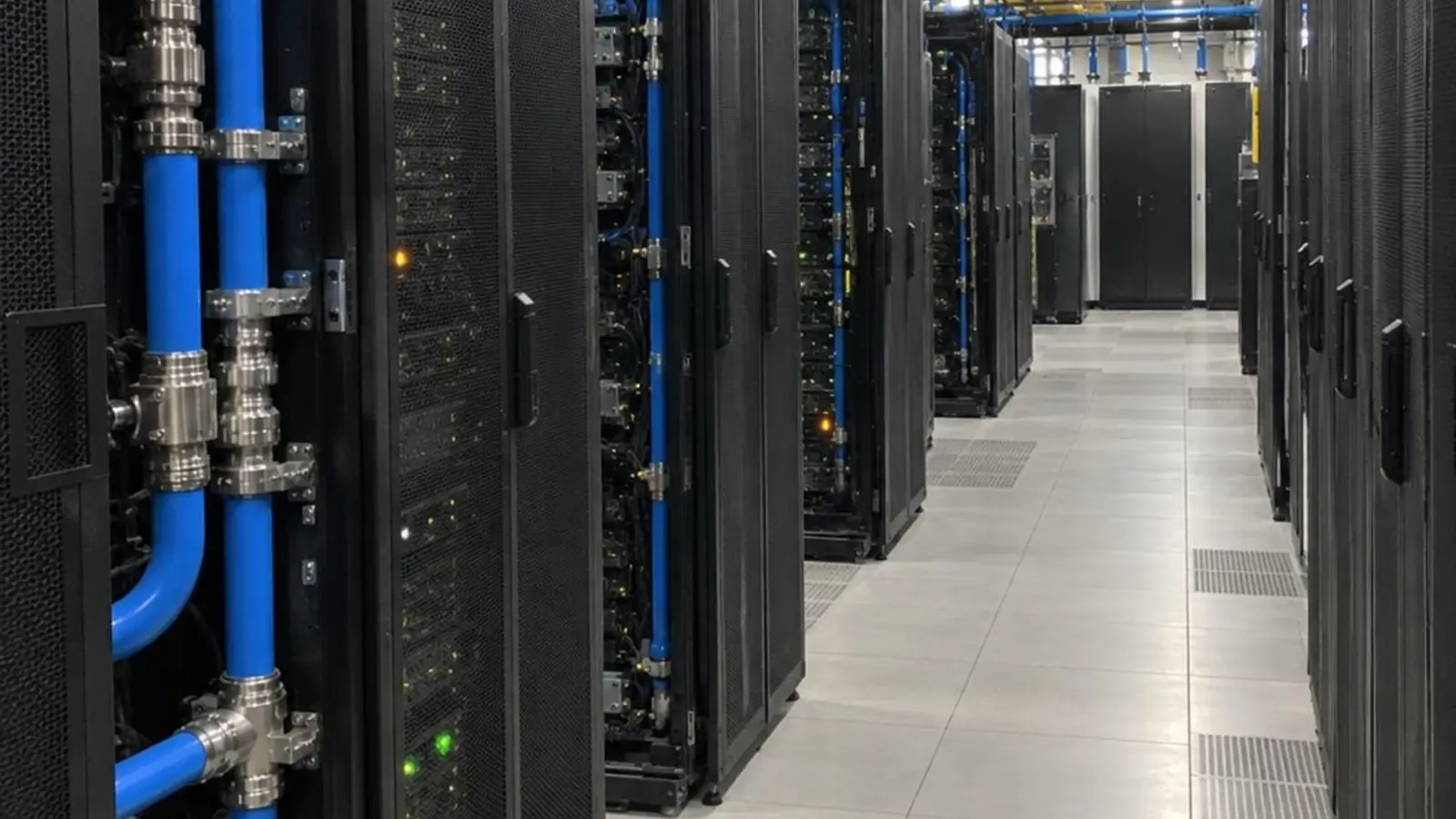 High-performance computing racks and cooling systems